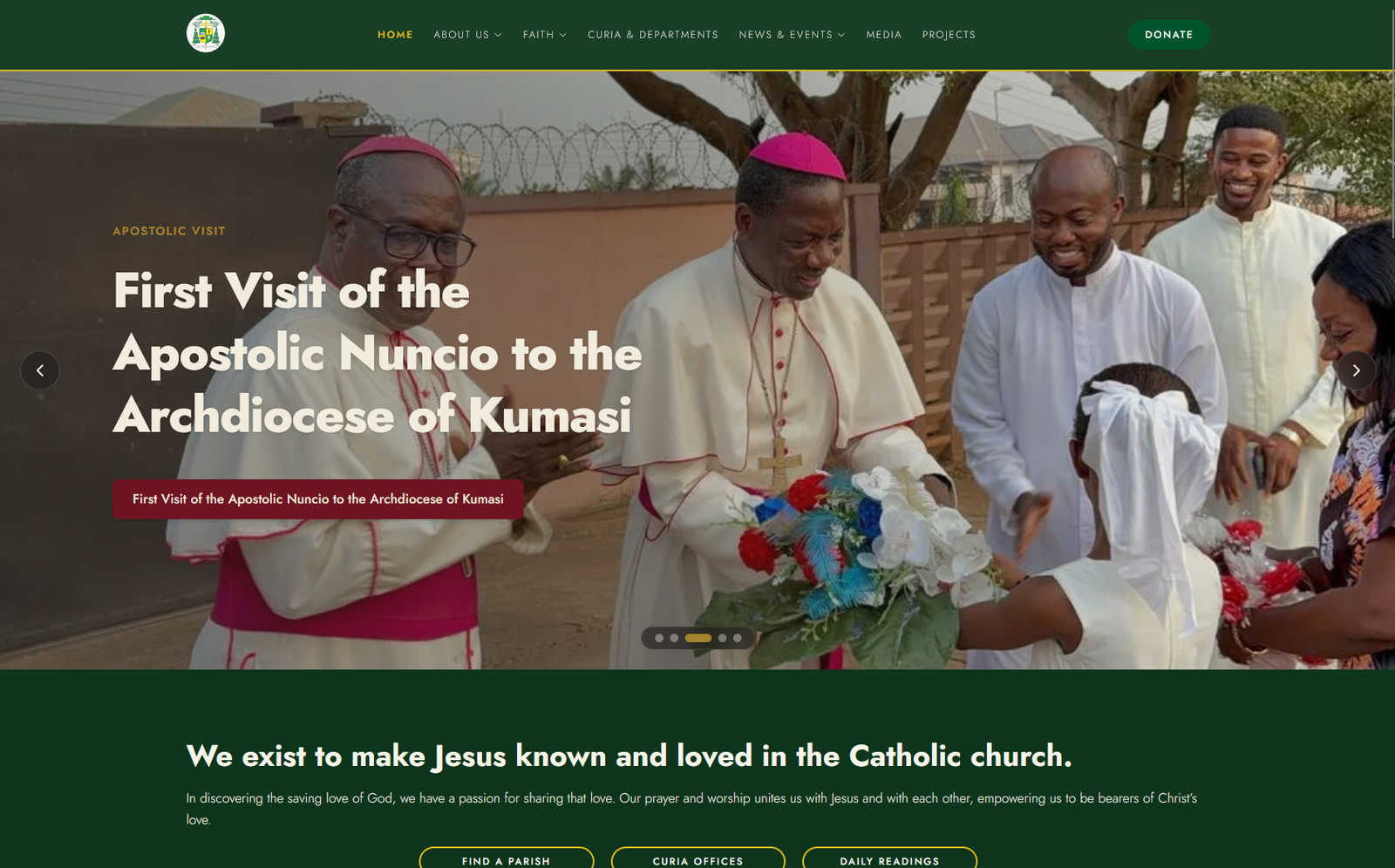 Kumasi Catholic Archdiocesan website